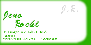 jeno rockl business card